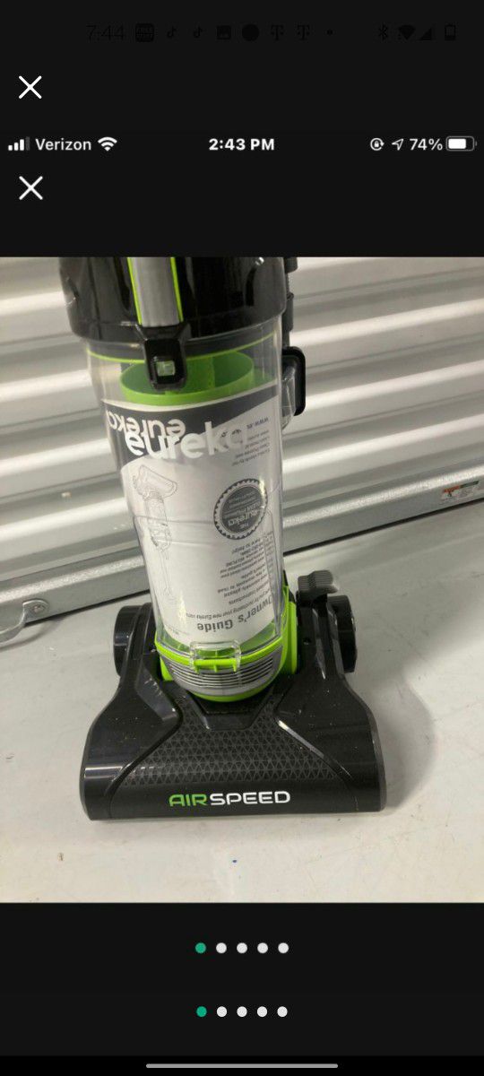 Eureka Airspeed ultra Lightweight compact bagless upright vacuum cleaner