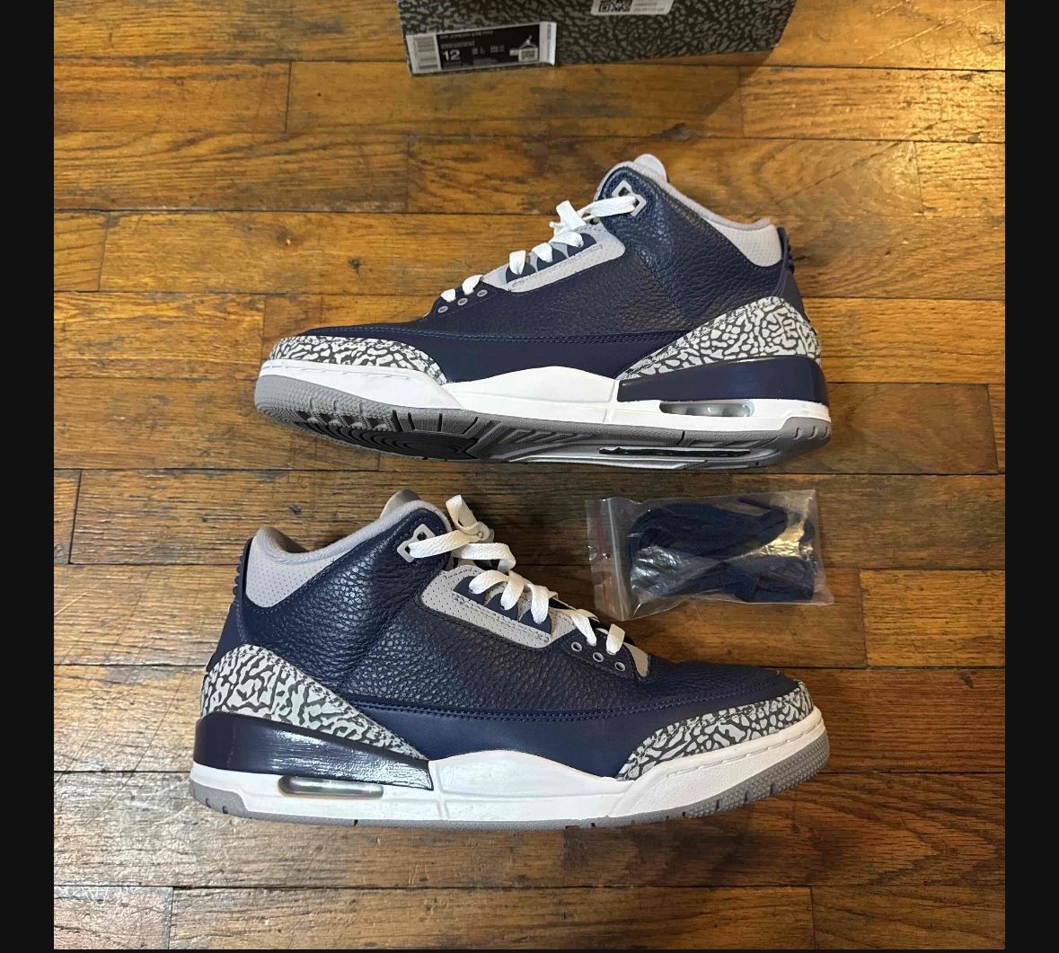 Air Jordan 3 ‘Georgetown’ Size 12 Og All