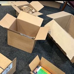 cardboard boxes , Random size.  Available for pick up every Friday.