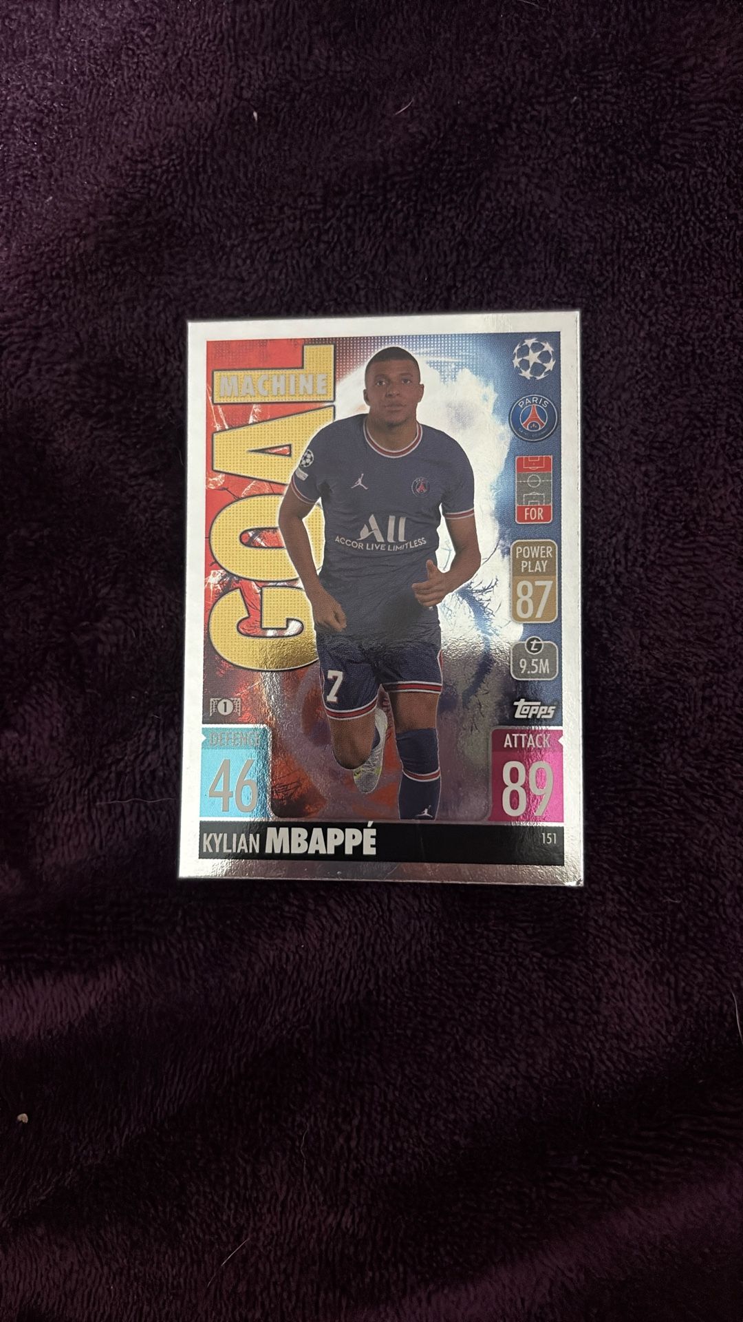 kylian mbappe soccer card 