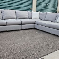 FREE DELIVERY!!! Room and Board "Metro" 4pc Sectional Couch GRAY ($7K Retail...65% OFF!!!)