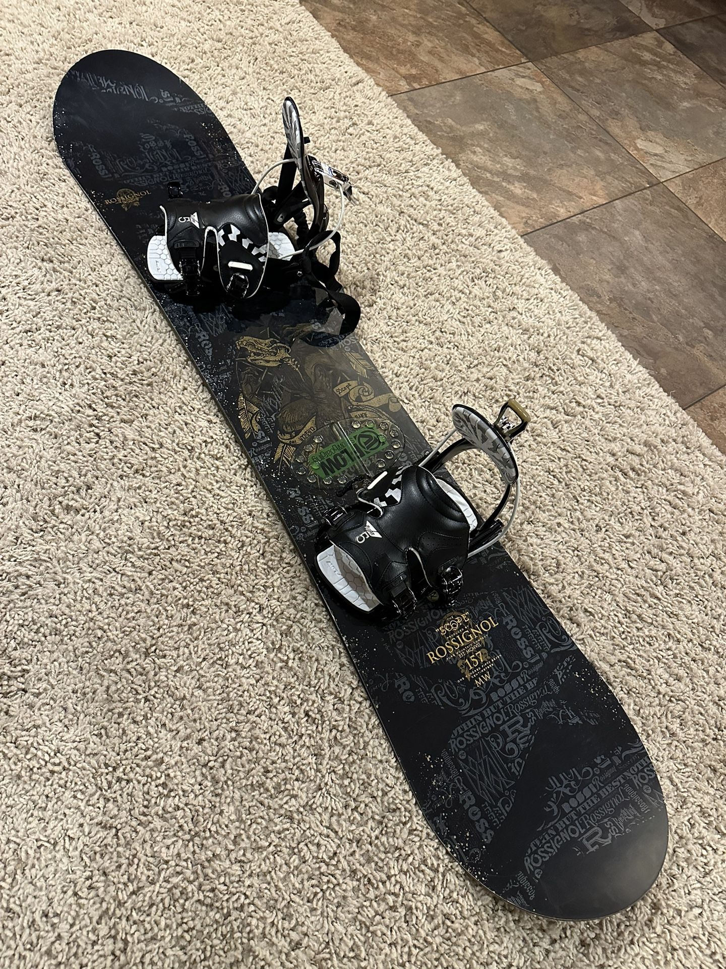 Snowboard Full Kit With Board Bag And Extras