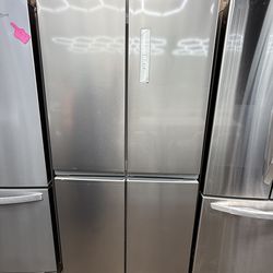 Brand new Frigidaire 17.4 cu. ft. 4-Door Refrigerator in Fingerprint-Resistant Stainless Look
