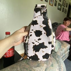 Cow Print Sling Bag