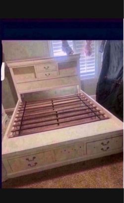 Queen bed frame $400