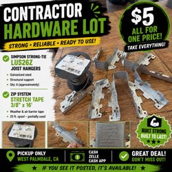 🔨 Contractor Hardware Lot – EVERYTHING for $5!
