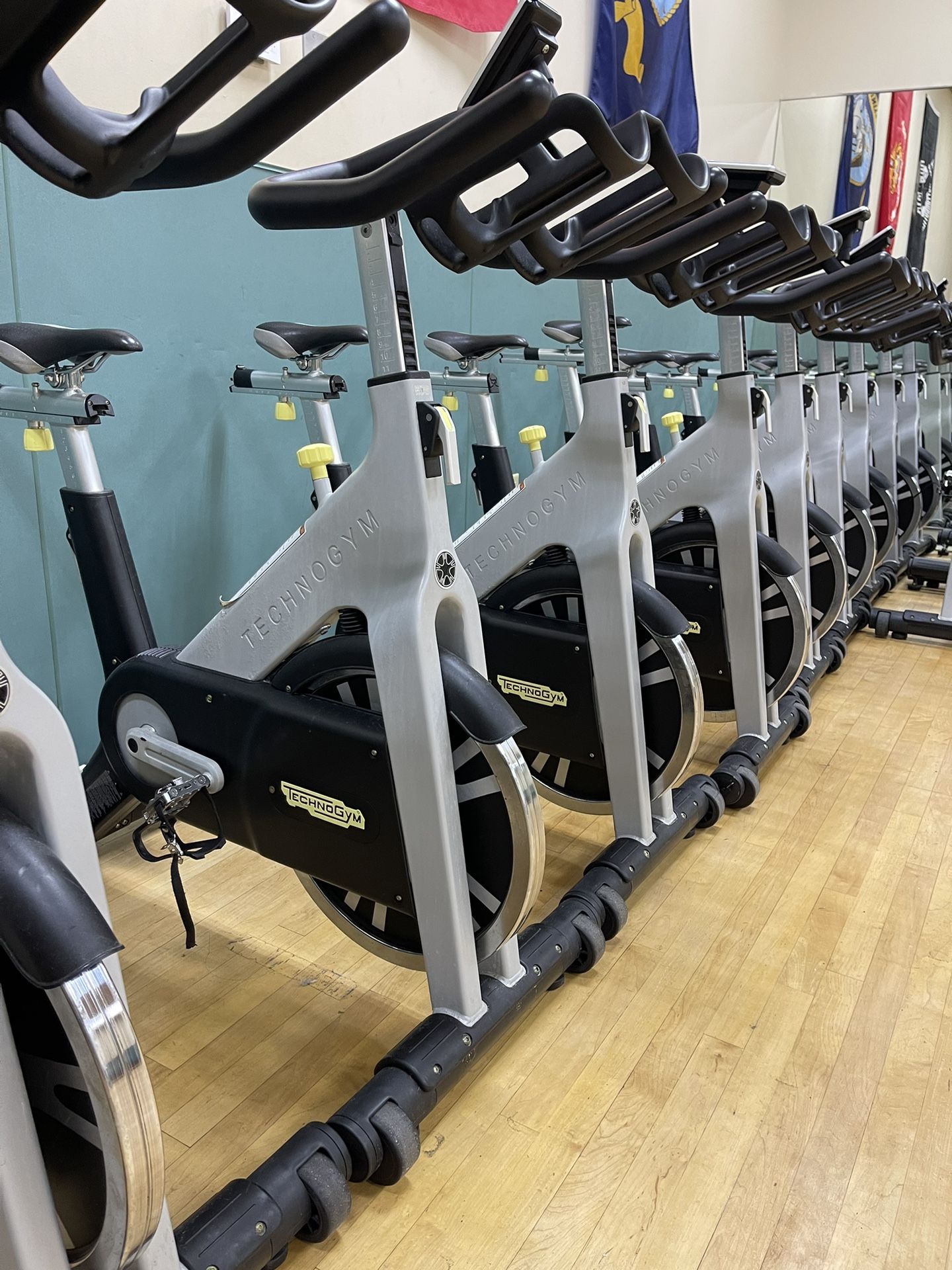 Technogym Spin Bikes Cardio Gym Equipment Commercial for Sale in