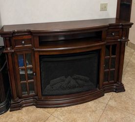 Electric Fireplace Table