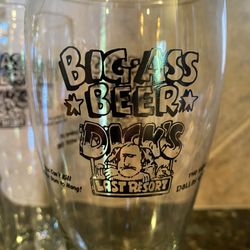 Dicks big Ass Beer Glasses - Texas 