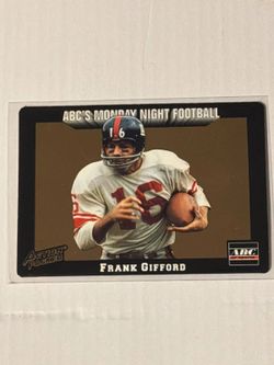1993 Action Packed Monday Night Football #80 Frank Gifford Giants HOF