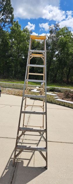 8 Foot Werner Aluminum Folding Step Ladder