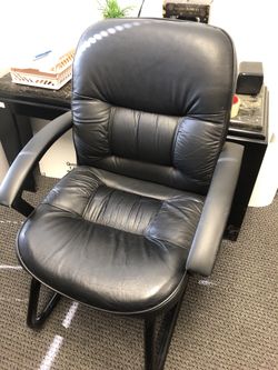Leather office chair 1 left