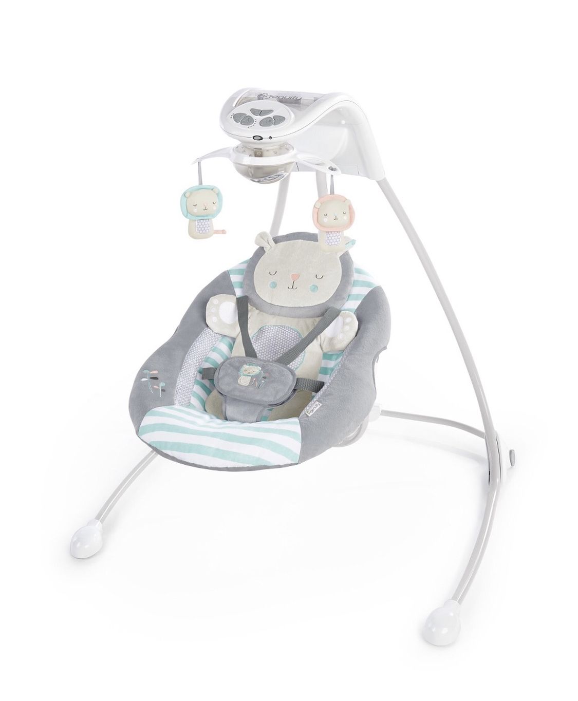 Ingenuity Inlighten Cradling Plug-In Swing with LightBeams Mobile - Landry Lion $70