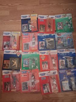 Starting Lineup Figures Lot 1990s NBA NFL MLB