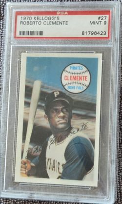 1970 Roberto Clemente PSA 9 mint Kellogg's