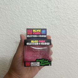 NeeDoh Glitter & Glow Nice Cube 🧊🩷✨