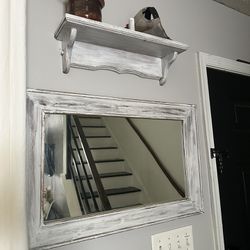 Floating Shelf And Mirror 