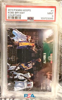 2013-14 Panini NBA Hoops Courtside Kobe Bryant #1 PSA 9