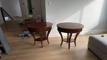 End Tables. Solid Wood. Cherry color.
