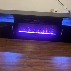 LED Fireplace TV Stand
