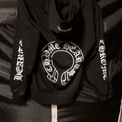 Chrome Hearts Black Zip Size Medium 