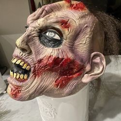 Mask Creepy Horror Bloody Halloween Zombie Unused 