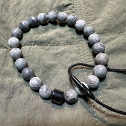 Kesho Grey Jasper Beaded Bracelet 