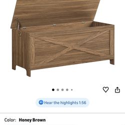 Wooden Toy Chest Still In Box Never Opened