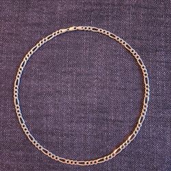 925 Sterling Silver 10 mm Figaro Chain Necklace 