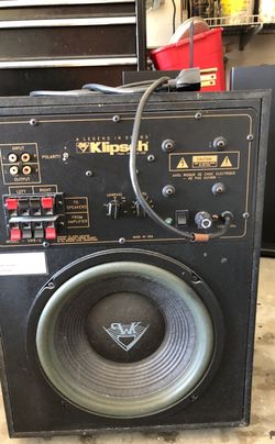 Klipsch sw8 cheap ii
