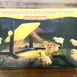 Brooder Plate for Chicks, 50-158°F Brooder & Chicken Heater for Coop with Smart Thermostat, UL certified Radiant Chick Heat Plate for Poultry, 5-Heigh