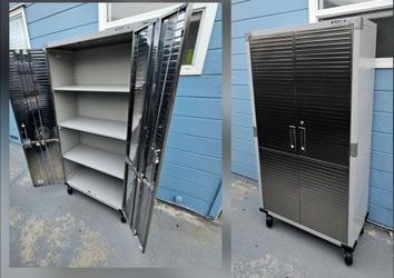 Classics UltraHD Rolling Storage Cabinet (36" W x 18" D x 72" H), good condition,  no key