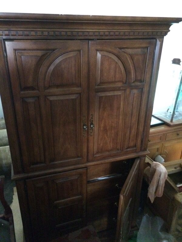 Hardwood armoire