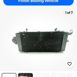 Honda shadow radiators 600 cc, 750 cc, 1100 cc, Vtx 1300