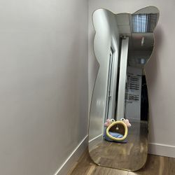 Full Length Mirror, L69in. W27.5in. Floor Mirror with Stand, Large Standing Mirror wooden back, Bedroom Living Room, Aluminum Frame,Golden