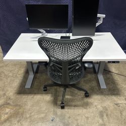 JRB Studio/ Herman Miller 60” Standing Desks! Electric Height Adjustable Sit Stand Desk! We Also Have Herman Miller Chairs And Monitor Arms!