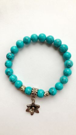 turquoise silver pendant bracelet