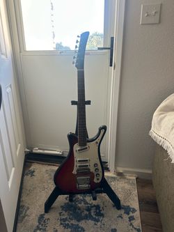 Vintage Electric Guitar Red Sunburst