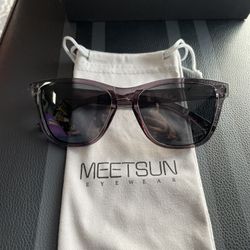 MeetSun Sunglasses, transparent gray