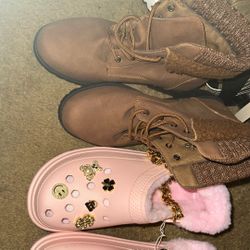 New Boots And Crocs 