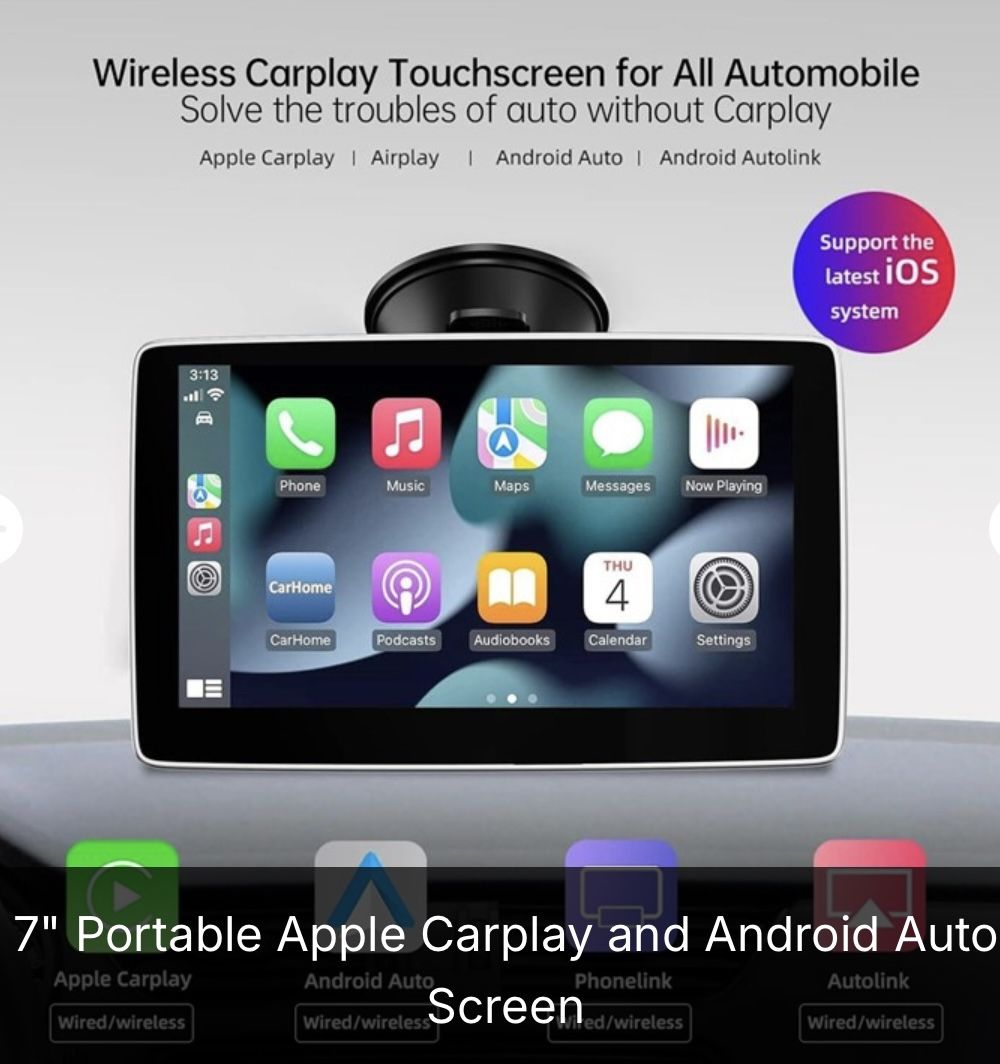 7” APPLE/ANDROID CARPLAY