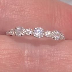 Silver Band S925 Size 7 Or 8