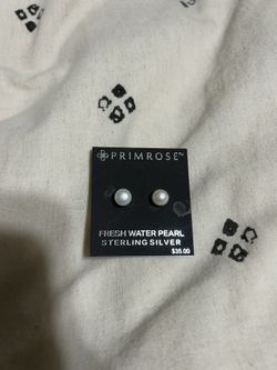 White Pearl Earrings 