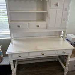 Desk Table With Hutch