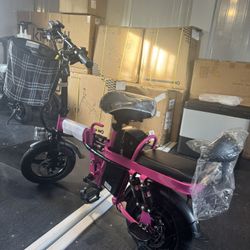 Electric folding bicycle