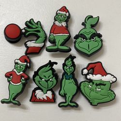 Grinch Croc Charms