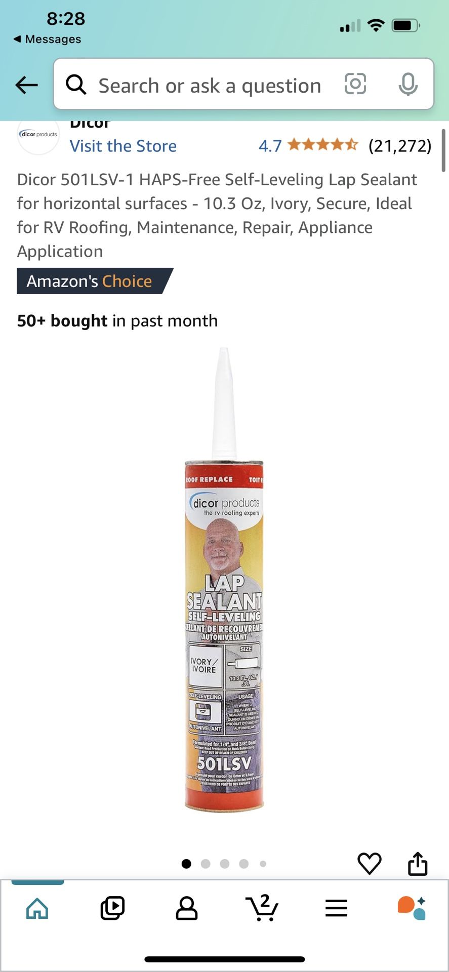 RV Lap Sealant (White)