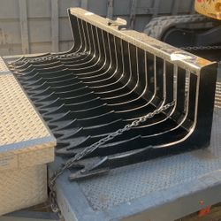 Skid Steer skeleton Bucket made In USA 76” Bobcat Attachment Skid Steer Rock Bucket