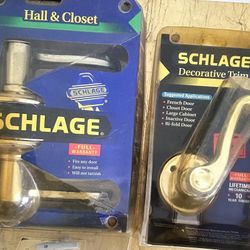 Schlage Brass Locks Fits Any Door For $5 Each Brand New