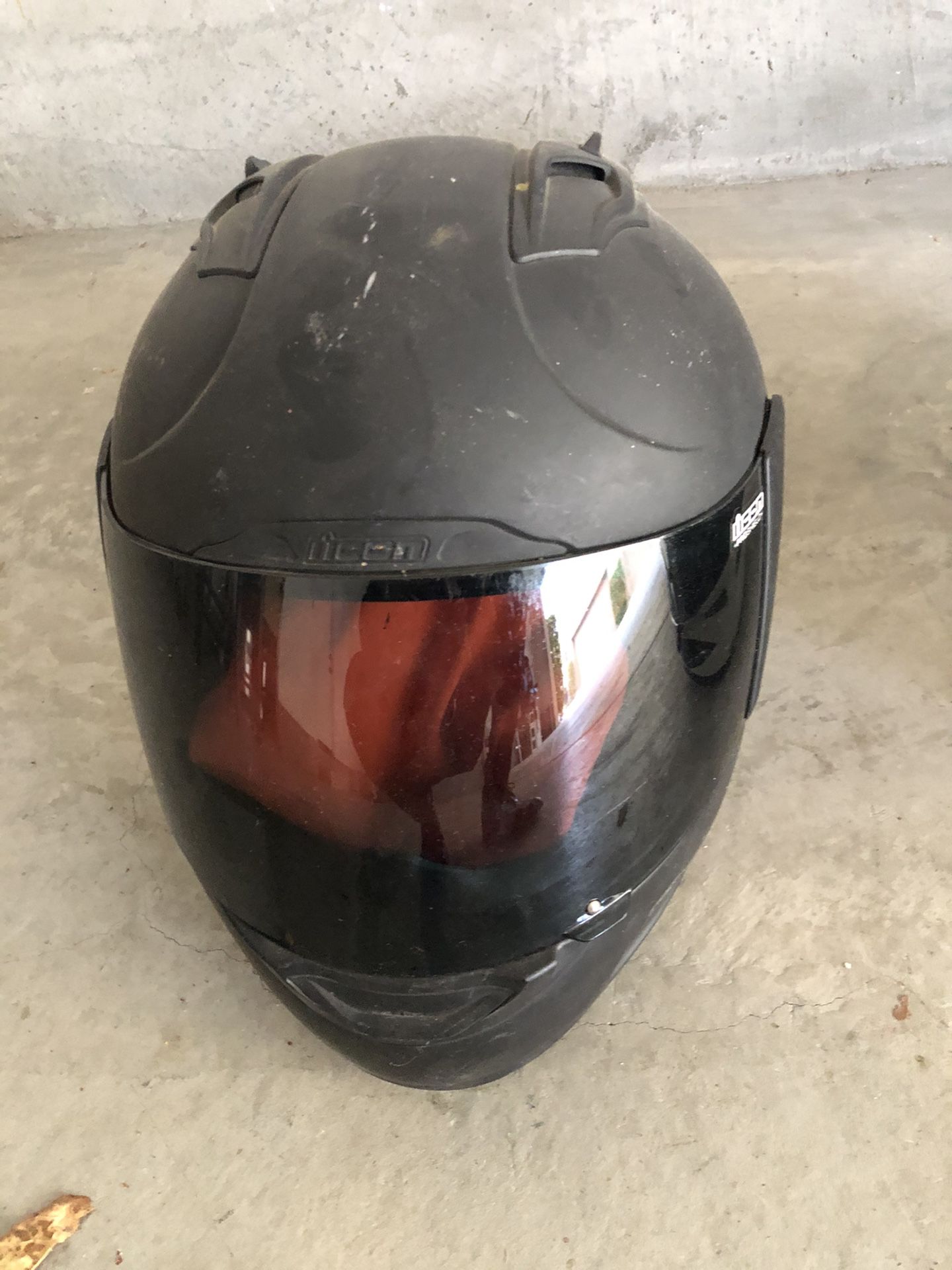 Used motorcycle helmet